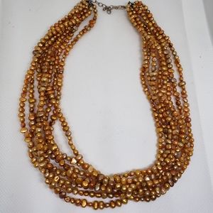 Silpada Cooper Pearl necklace